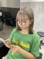 ミミー(mimiiy)&nbsp;梅田美容室/ ハイトーン/デザインカラー/裾カラー