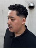 バックスタイル(リバースパーマ)×スキンフェード