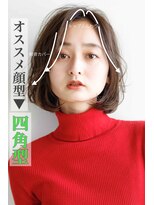 ニーズ バイ ワンコンセプト(Needs by ONE CONCEPT) 四角型/かきあげバング/韓国ヘア/ボブ/顔まわりカット/前髪