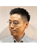 清潔感×爽やかさが魅力◎爽快ツーブロックショート