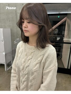 レア 渋谷(Le'a) 透け感グレージュ×レイヤーカット*kyoka