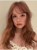 透明感ハイトーンカラーロング/フェイスレイヤー