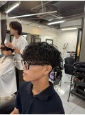 波巻きパーマ　波巻きスパイラルパーマ　海老名パーマ　メンズ
