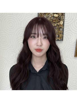 ヘアデザインサロン246 ダブルカラー/TOKIOトリートメント/韓国ヘア/ボルドーカラー