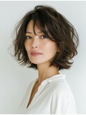 クラゲヘアー/小顔/ココアベージュ/オリーブグレー/川西