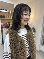 ナウアズ(now as.) 大きめカールのミディアムボブ【mayu】【now as,明石】