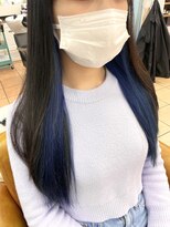 シャルティア 岩国(SHALLTIA)&nbsp;インナーカラー/ポイントカラー/寒色系カラー/ネイビーブルー