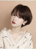 ひし形ショートボブ/大人ショートヘア/40代/50代/60代/表参道