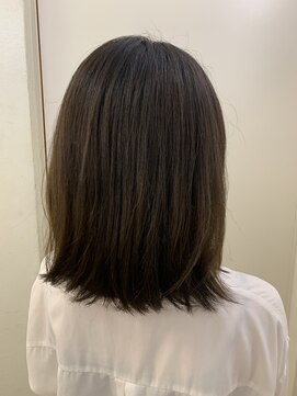 パティオン(PATIONN) ちょっと長めのボブスタイル☆アッシュグレージュでツヤサラに!