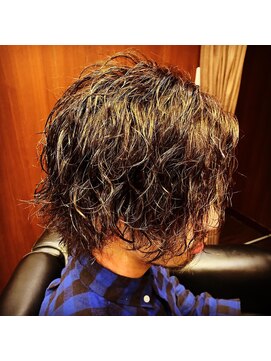 ヒロギンザ 神田店(HIRO GINZA) ツイストスパイラルパーマ　ツーブロック