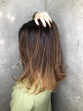 ロダット 横浜(LODAT by little) バレイヤージュ×ショコラべージュ【LODAT横浜】