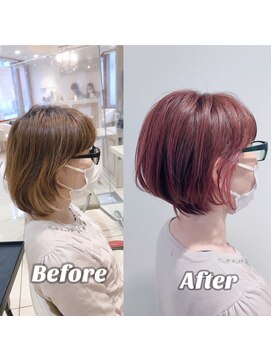 アッシュ 分倍河原店(Ash) ペールピンクショート