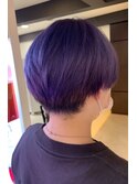ブルーバイオレット/ハンサムショート/刈り上げ女子