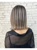 シナモンベージュ バレイヤージュ