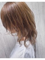 リアイス(Re:ICE) ミニウルフ/くすみブルー/流れるレイヤー/インナーハイライト