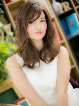 カバーヘア イヴ 戸頭店(COVER HAIR EVE) 斜めバングこなれヘアくせ毛風ゆる巻きロングc5戸頭20代30代40代