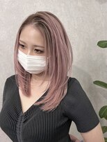 ロウル 渋谷(LOWRL)&nbsp;ピンクシャドールーツ/デザインカラー/レイヤーカット