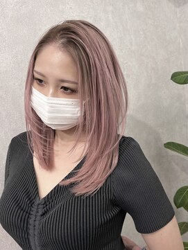 ロウル 渋谷(LOWRL) ピンクシャドールーツ/デザインカラー/レイヤーカット