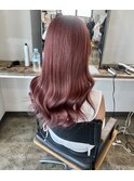 ピンクブラウンケアブリーチ