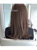 ファイブボックスヘアー 広島(five vox hair)&nbsp;エイジングケアカラー　ツヤベージュ