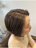 極細ハイライトが繊細で上品な白髪をぼかすハイライトカラー!