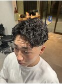 ハイライト/マッシュパーマ/ウルフ/アッシュブラック/柏/MEN'S