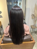 ワ ヘアー(wa-hair)&nbsp;パープルブラック/髪質改善/簡単スタイリング/レイヤーロング艶