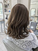 アウリイバイイルヘアー(Aulii by illu hair) 艶髪×オリーブベージュで作るくびれヘア◇