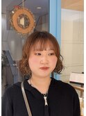 インナーカラー履歴にボブパーマ