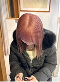 くすみピンクベージュ暖色カラーピンクベージュコーラルピンク