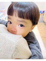 スーハ 恵比寿(SUUHA) キッズカット/スタイリング簡単ぱっつん前髪マッシュ/子連れ歓迎