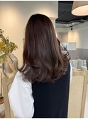 【ショコラブラウン&レイヤーカット】《福岡透明感カラー》