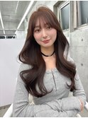 上品可愛い◇韓国くびれヘアチョコレートブラウン