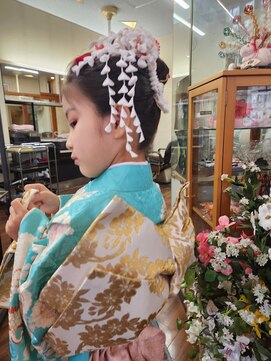 ヤスオカ美容室 七五三 新日本髪