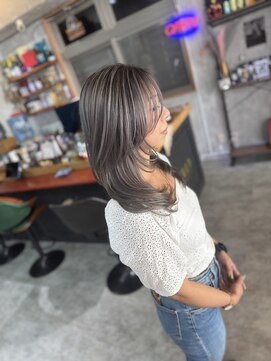 シールドヘアー 沖縄 新都心(C'LD Hair) シルバーグレー◇シャドールーツ