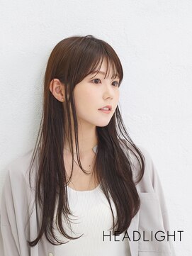 ソーエン バイ ヘッドライト 天神店(soen by HEADLIGHT) ロングレイヤー×小顔×ココアベージュ×チャコールグレー×黒髪