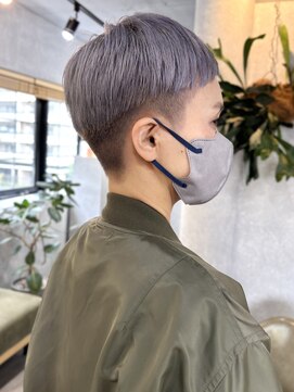 刈り上げショート/グレージュ/ベリーショート/たまプラーザ