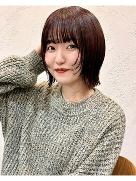 ハイク(HYKE) レイヤーボブ/ミニボブ/ワインレッド