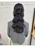 お呼ばれヘア×カチモリハーフアップ2.18大人ガーリー