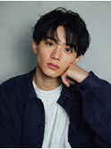MEN’S HAIR/サーフカール/刈り上げセンターパート/橋本駅