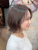 インデペンデンス(independence)&nbsp;【四条烏丸】レイヤーボブ×ブリーチなしベージュ