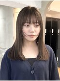 透明感髪質改善ベージュダブルカラーミルクティーグレージュ