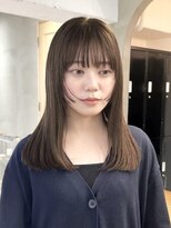 ローレンジウ(LOREN JU)&nbsp;透明感髪質改善ベージュダブルカラーミルクティーグレージュ