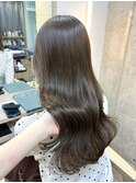 透明感オリーブアッシュカラー