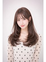 エートス(ethos)&nbsp;三好市美容室 透け感モカグレージュレイヤー