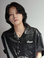ウーズ ハラジュク(Ooze.HARAJUKU) ハッシュカットグレージュデザインカラーツートーンカラー原宿
