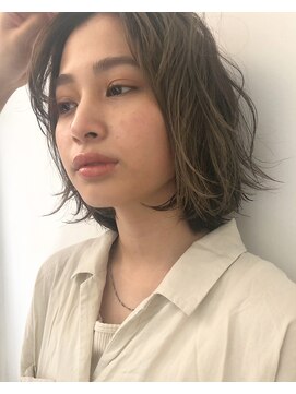 ソイ 下北沢(soi) 伸ばしかけボブのニュアンスパーマ