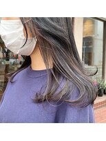 ロッソ ヘアデザイン(ROSSO hair design) インナーカラー × アッシュグレー
