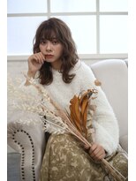 アールイーノウン 阿倍野区昭和町店(re; nown)&nbsp;ミディアムレイヤーカットストレートロングウルフカットベージュ