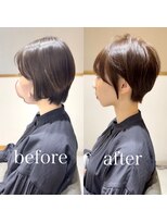 ビューイースト 亀戸 錦糸町(VIEW EAST)&nbsp;イメチェンショートヘア/前髪/マロンベージュ